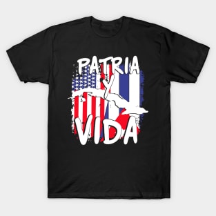 Cuban american Flag Bandera Cubana Cuba Flags T-Shirt